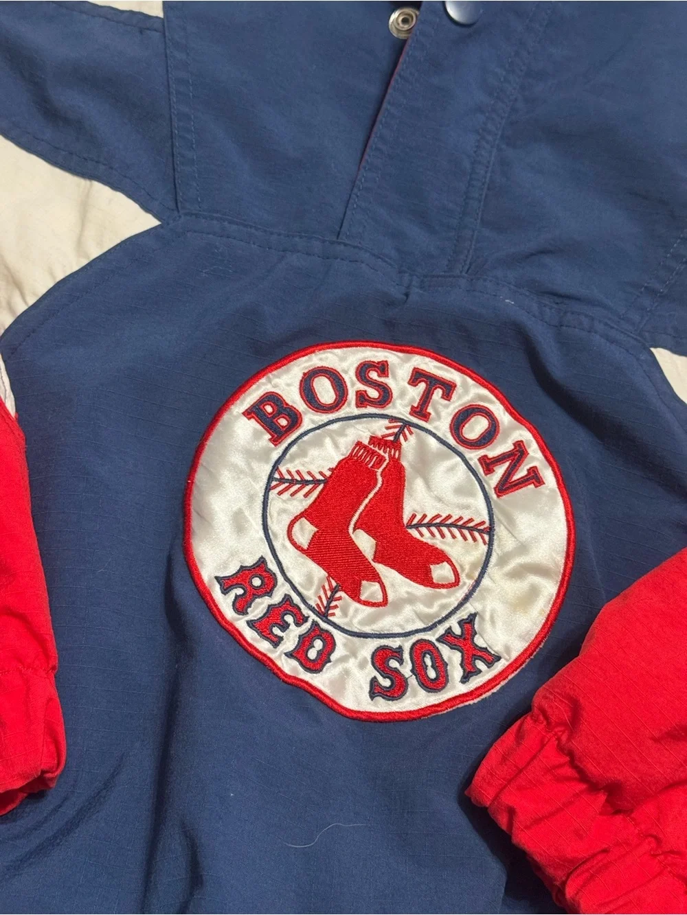 Vintage Starter Boston Red Sox MLB Pullover Windbreaker Jacket XL